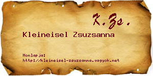 Kleineisel Zsuzsanna névjegykártya